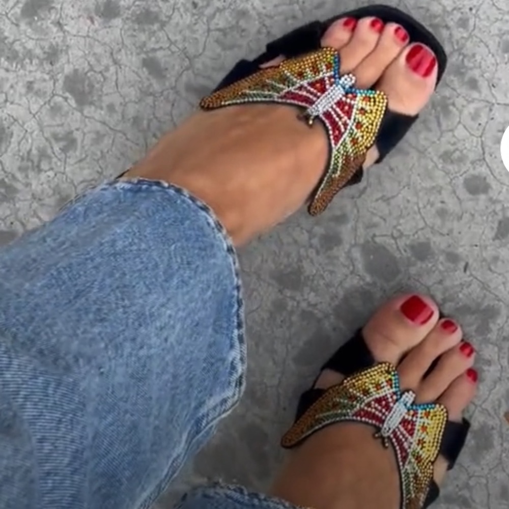 Vintage Rene Caovilla butterfly heels 🦋